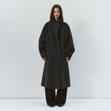 SIOT4227 Handmade Wing-Sleeve Long Coat_Charcoal