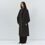 SIOT4227 Handmade Wing-Sleeve Long Coat_Charcoal