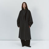 SIOT4227 Handmade Wing-Sleeve Long Coat_Charcoal
