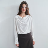 SITP5307 Cowl-Neck Long-Sleeve T-Shirt_Ivory