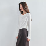 SITP5307 Cowl-Neck Long-Sleeve T-Shirt_Ivory