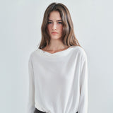 SITP5307 Cowl-Neck Long-Sleeve T-Shirt_Ivory