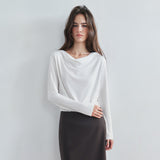 SITP5307 Cowl-Neck Long-Sleeve T-Shirt_Ivory