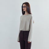 SITP5307 Cowl-Neck Long-Sleeve T-Shirt_Olive gray