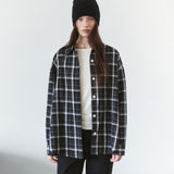 SITP5311 Washed Check Shacket_Black