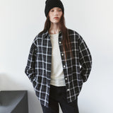 SITP5311 Washed Check Shacket_Black