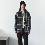SITP5311 Washed Check Shacket_Black
