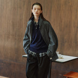 SITP5311 Washed Check Shacket_Black