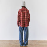SITP5311 Washed Check Shacket_Red