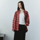 SITP5311 Washed Check Shacket_Red