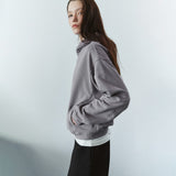 SITP5314 Vintage Regular-Fit Hooded T-Shirt_Purple gray