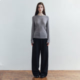 SITP5315 Soft Basic Striped T-Shirt_Gray