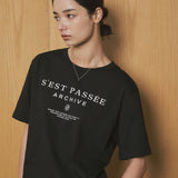 SITP5133 Archive Print Short Sleeve T-Shirt_Black