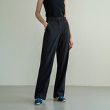 SIPT7050 signature summer trousers_Black