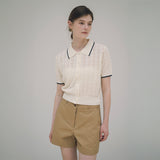 SIPT7067 Chino short pants_Camel beige