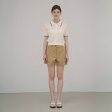 SIPT7067 Chino short pants_Camel beige