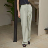 SIPT7078 Two-Tuck Nylon Slacks_Olive