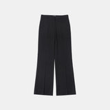 SIPT7090 Feminine Low-Rise Bootcut Slacks_Black