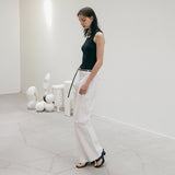 SIPT7125 Washed Utility Pants_White