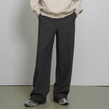 SIPT7145 Basic Flow Wide Slacks_Charcoal