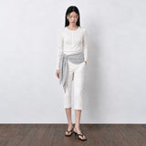 SIPT7153 Comfort Line Capri Pants_White (summer ver.)