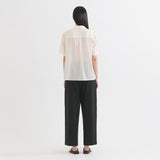 SIPT7157 Semi Curved Crop Slacks_Black