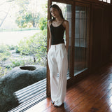SIPT7159 Linen Blend ST Slacks_White