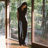 SIPT7163 Washa Half-Banding Slacks_Black