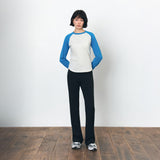 SIPT7183 Comfort Bootcut Banding Pants_Black