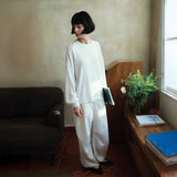 SIPT7184 Silky Parachute Pants_Cream