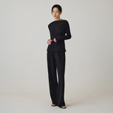 SIPT7191 Comfort Daimaru Banding Pants_Black