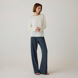 SIPT7191 Comfort Daimaru Banding Pants_Navy blue