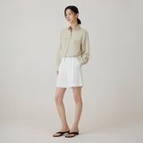 SIPT7194 Noobi Soft Volume Shorts_White