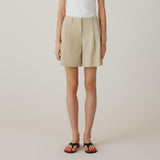 SIPT7194 Noobi Soft Volume Shorts_Beige