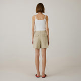 SIPT7194 Noobi Soft Volume Shorts_Beige