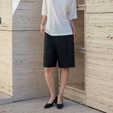 SIPT7200 Minimal Bermuda Pants_Black