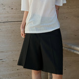 SIPT7200 Minimal Bermuda Pants_Black