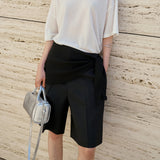 SIPT7200 Minimal Bermuda Pants_Black