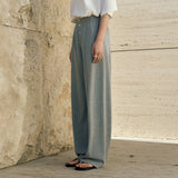 SIPT7201 Resort Jersey Banding Pants_Melange Gray