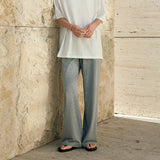 SIPT7201 Resort Jersey Banding Pants_Melange Gray