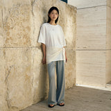 SIPT7201 Resort Jersey Banding Pants_Melange Gray