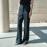 SIPT7202 Draped Bootcut Slacks_Black