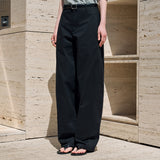 SIPT7204 Light Cotton Curved Pants_Black