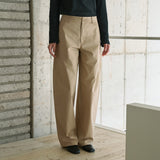 SIPT7204 Light Cotton Curved Pants_Camel