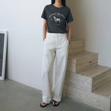 SIPT7204 Light Cotton Curved Pants_Ivory