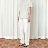 SIPT7204 Light Cotton Curved Pants_Ivory