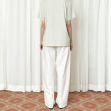 SIPT7204 Light Cotton Curved Pants_Ivory