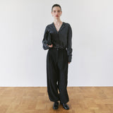SIPT7211 Gentle Wide Jogger Slacks_Black