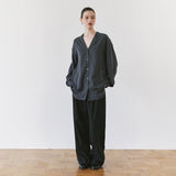 SIPT7211 Gentle Wide Jogger Slacks_Black