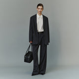 SIPT7211 Gentle Wide Jogger Slacks_Charcoal